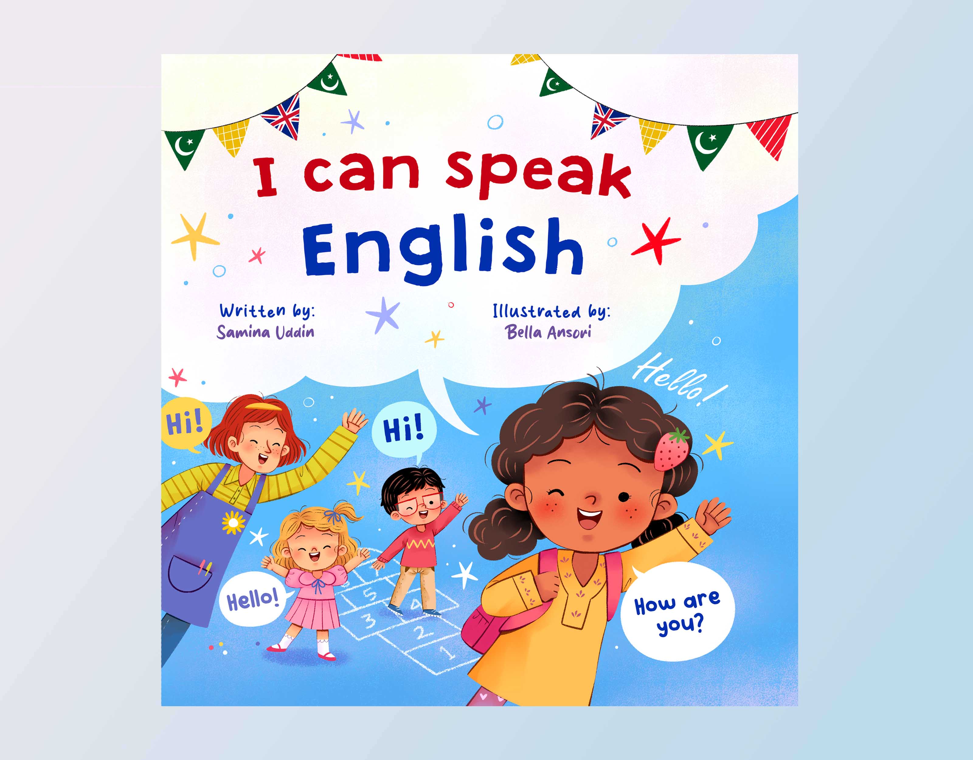I Can Speak English — personalised Islamic children's book cover
